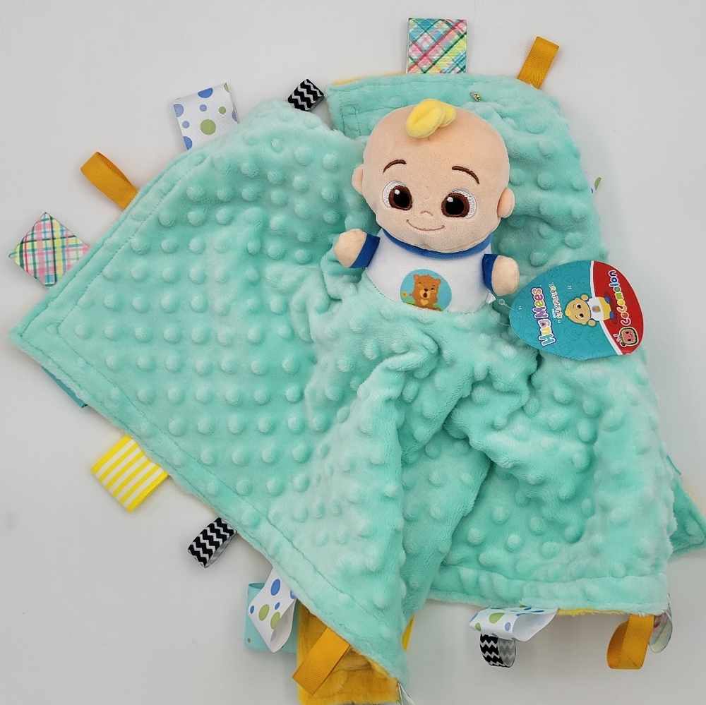 Lovey Toddlers JJ plush blanket plush Security Blanket 21x21 cocomelon